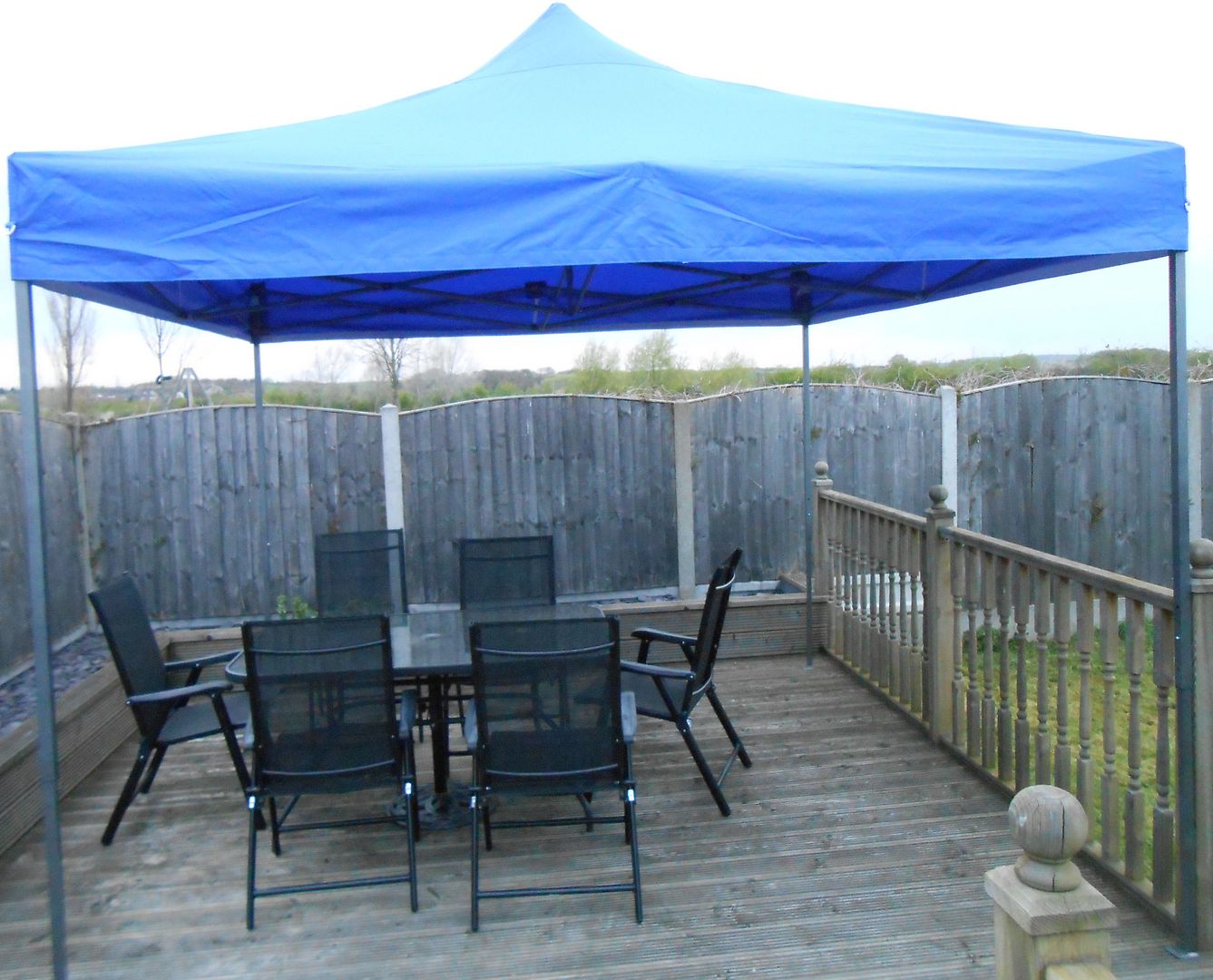 New Pop up Instant waterproof Gazebo Tent Awning, Smoking Shelter 3x3m